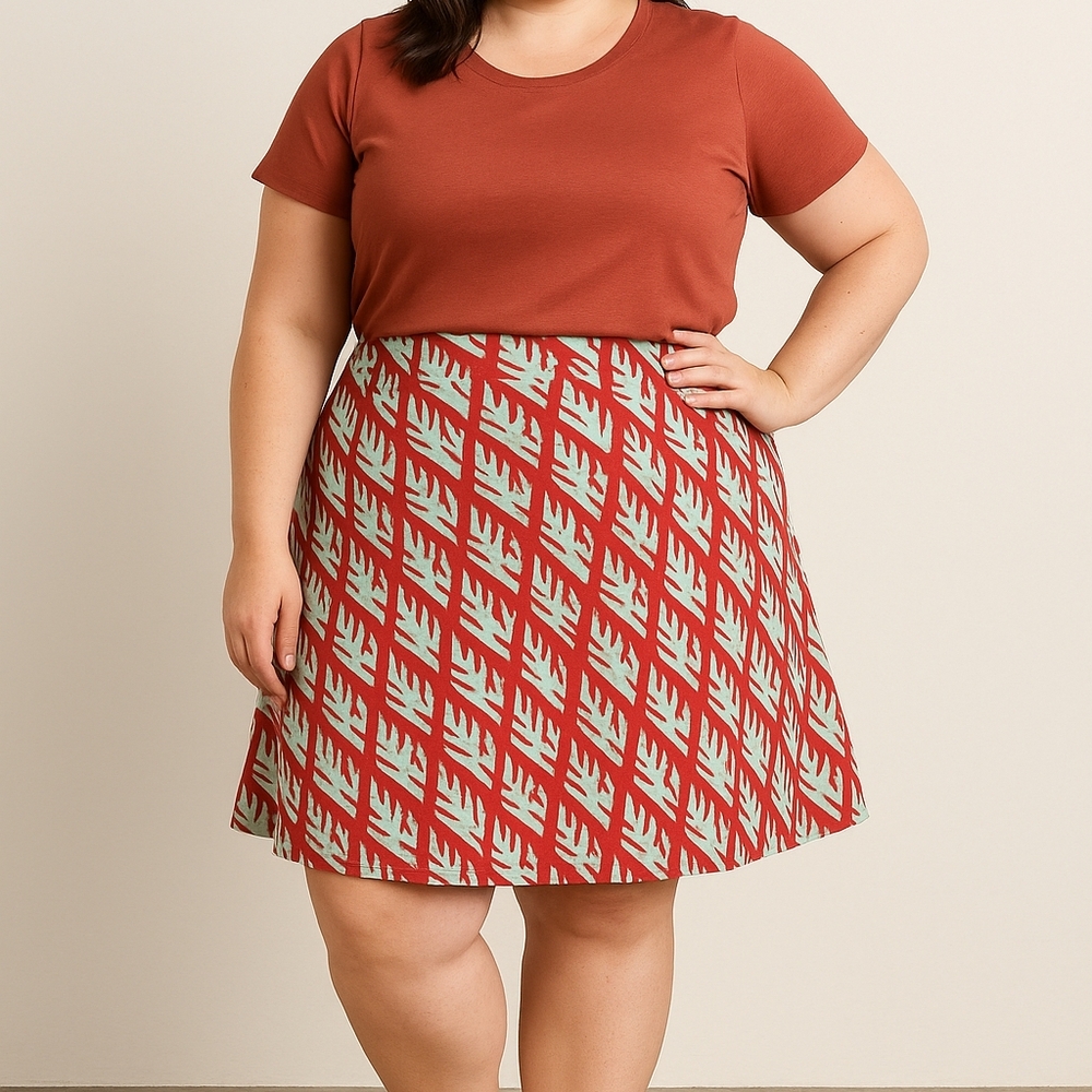 Lularoe Azure A-Line Skirt Size XL NEW